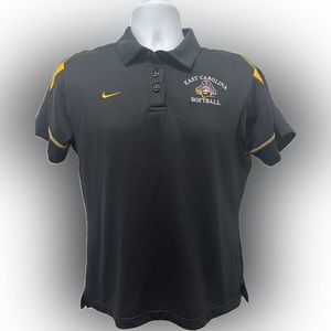 East Carolina University Softball Nike Polo Size Youth Large 12/14